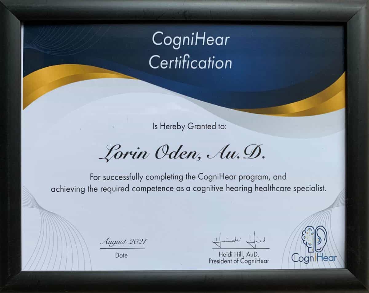 Cognivue cognitive certification